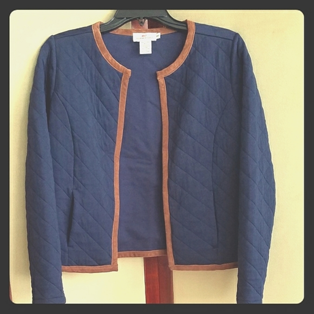 Vineyard Vines Blue Quilted Jacket XXS